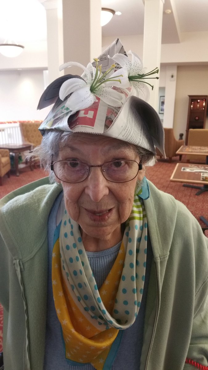 CallahanVillAD's tweet photo. @Callahanvillage we celebrate the most unique holidays. Today we celebrated National Mad Hatter Day with Mad Hatter hats and a Tea Party for Happy Hour! #SeniorLiving https://t.co/KmrkW30vuI