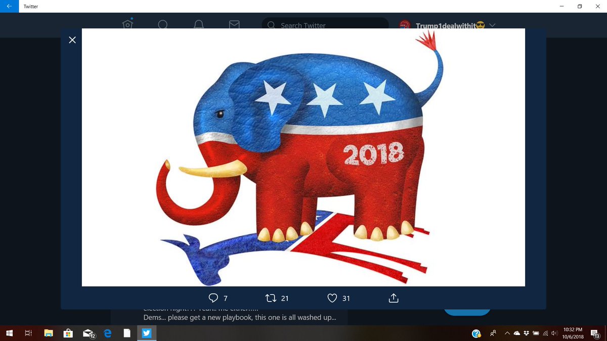 theresaf52's tweet photo. #KavanaughConfirmed https://t.co/uyKhoPfZIk