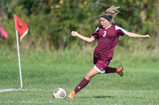 Wellington's <a href="/hgeorgevich_3/">Hailey</a> prepares a cross against EC. <a href="/WEVSD_sports/">Wellington Sports</a>