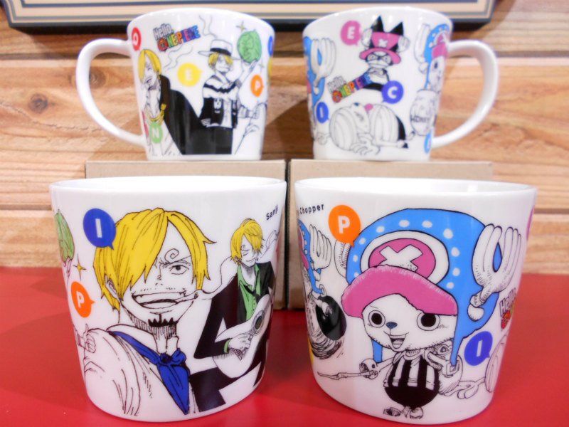 One Piece 麦わらストア名古屋店 在 Twitter 上 新商品 原画商品 Hello One Piece マグカップ ルフィ ゾロ サンジ チョッパー ロー エース 各1 4円 税 好評発売中 麦わらストア Onepiece T Co Iyf6awccsu Twitter