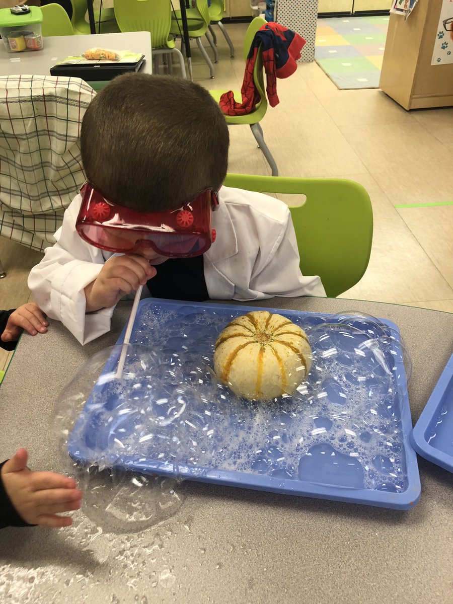 msangieprek's tweet photo. Science Friday! Students blew bubbles and tried to cover mini pumpkins! #AndersonJays #BluejayBeginnings https://t.co/avIaXoLxtj