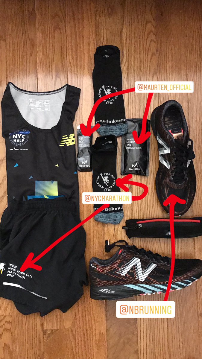 RobertoMandje's tweet photo. The gear’s sorted for tomorrow’s #SundayLongRun (26.20 miles! 😱). Gracias for submitting your guesses (can guess till 11AM on Sunday), guesses = 2:50 -3:20. It’ll just b a training run, so let’s 👀. Also, g’luck to @ChiMarathon runners 🏃🏽♂️#Sub3Project #RoadToNYC #TCSNYCMarathon https://t.co/5kWuauUhEe