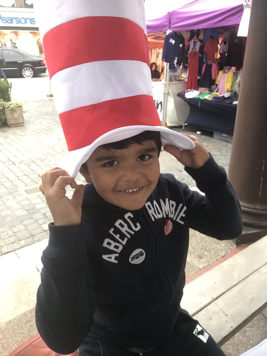 Radio_JJ's tweet image. The Cat in the Hat will be @EnfieldMarket next weekend everyone has @FFBOS fever already