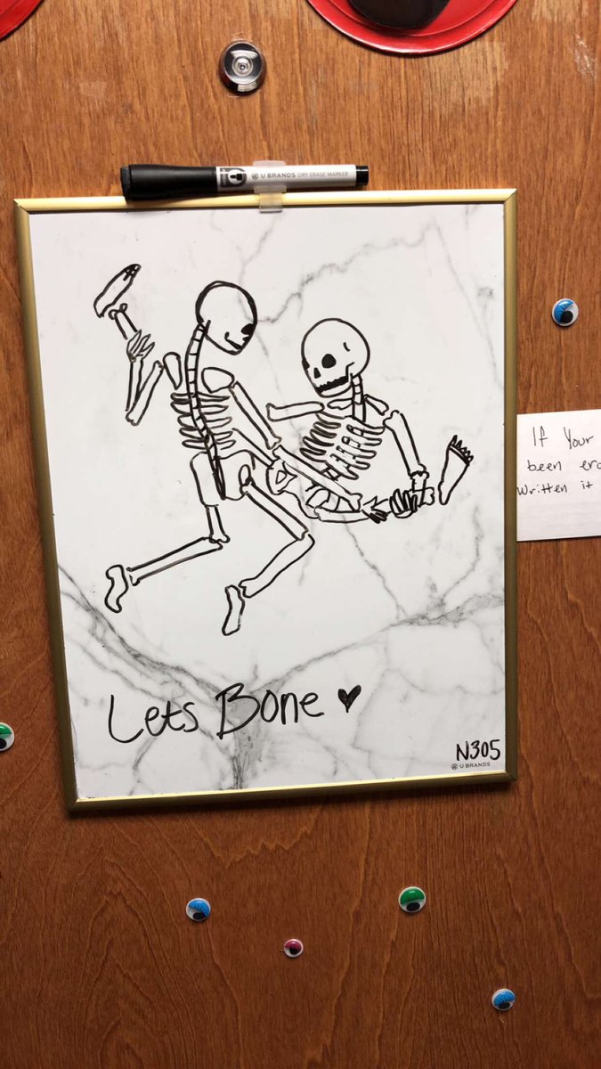 HaleyRotolo's tweet photo. Since the beginning of October these people down the hall from me have been drawing these😂😂 https://t.co/5HLAE1zgVU