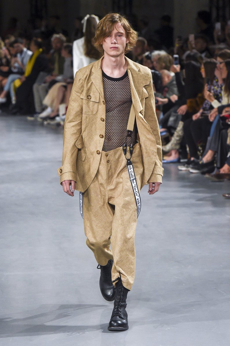 UnderdogMX's tweet image. ✨🗞 John #Galliano #SS19 #menswear #menfashion