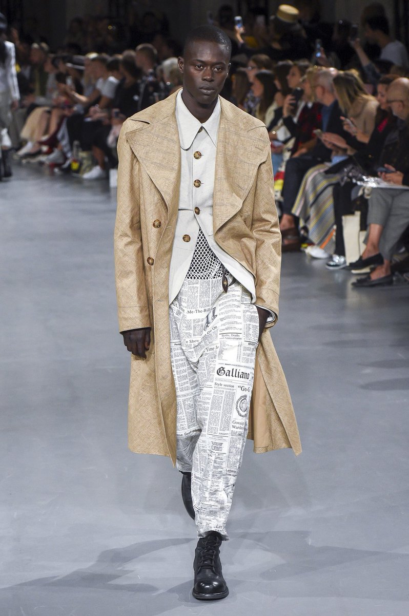 UnderdogMX's tweet image. ✨🗞 John #Galliano #SS19 #menswear #menfashion
