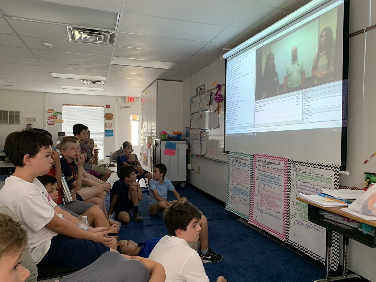 Njaw324's tweet photo. Enjoying a virtual field trip to Lion Country Safari to learn about animal adaptations! #calusaflockrocks @CalusaES #sciencerocks #5thgrade https://t.co/BFuM1YPoEN