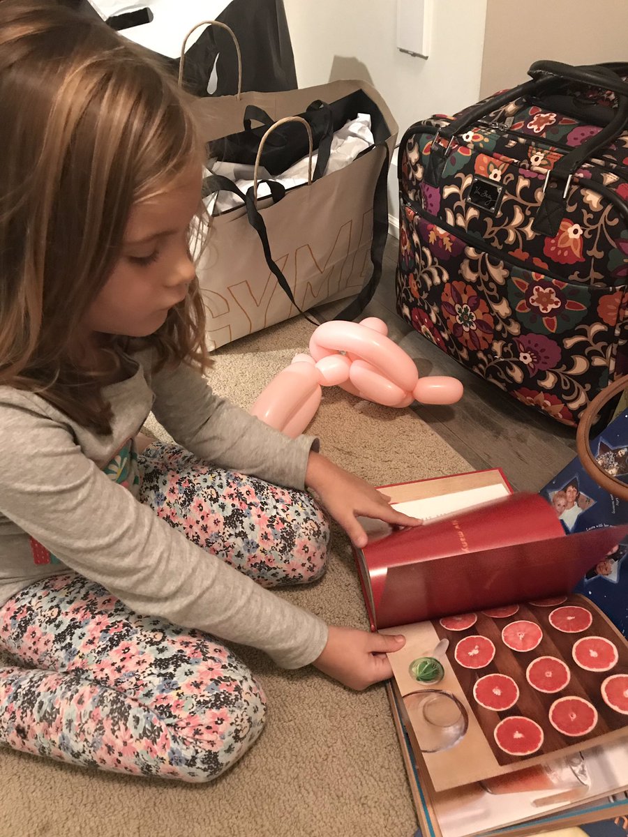 MathDiehls's tweet photo. My girl just couldn’t wait to open up “How Many?”  Thank you @Trianglemancsd for this awesome book #mathlikeagirl #tmwyk https://t.co/l2iRlTnsUD