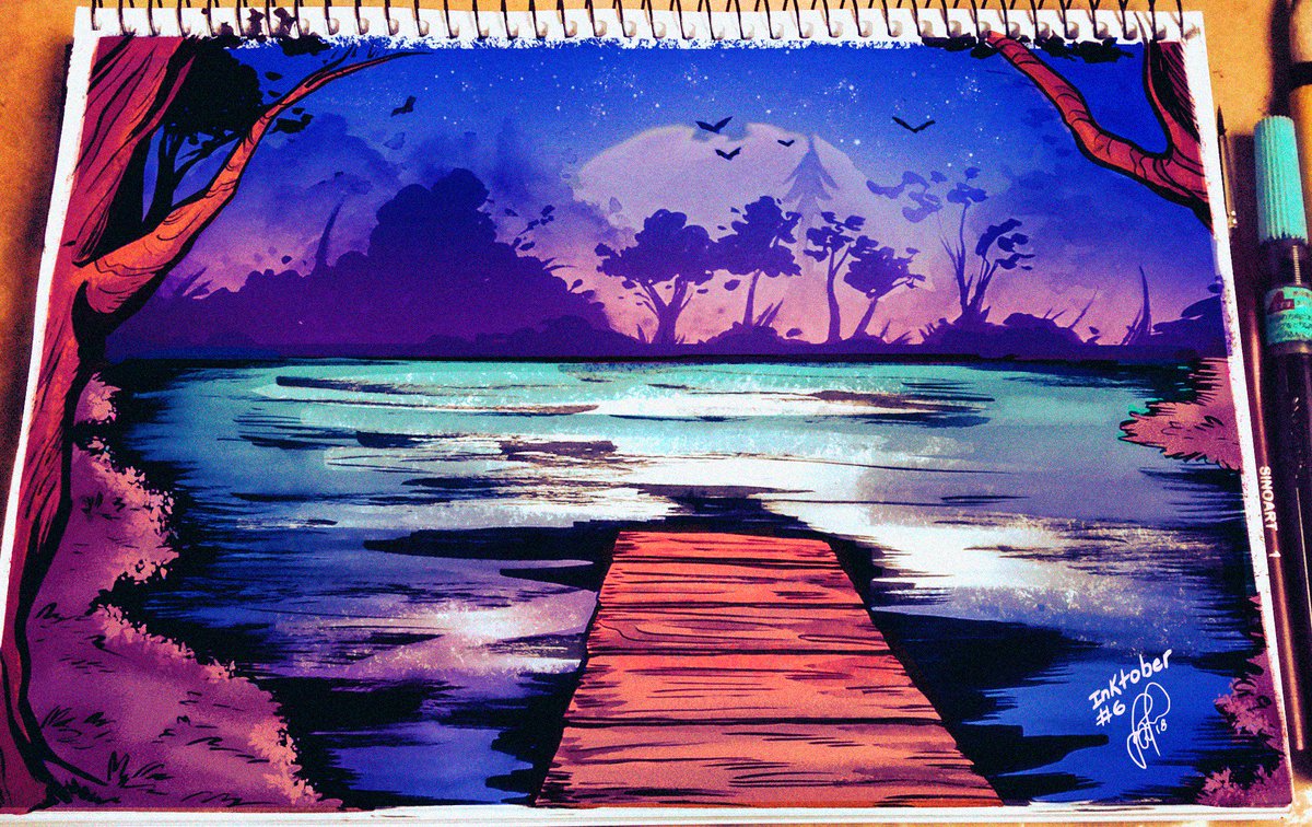 xdangerjazzx's tweet photo. #6
Bottomless lake, kinda of a preview of the second half of my inktober 👻💀😈🎃 #inktober2018 #inktober #landscape #lake #bottomlesslake https://t.co/qHtRDOkQkN