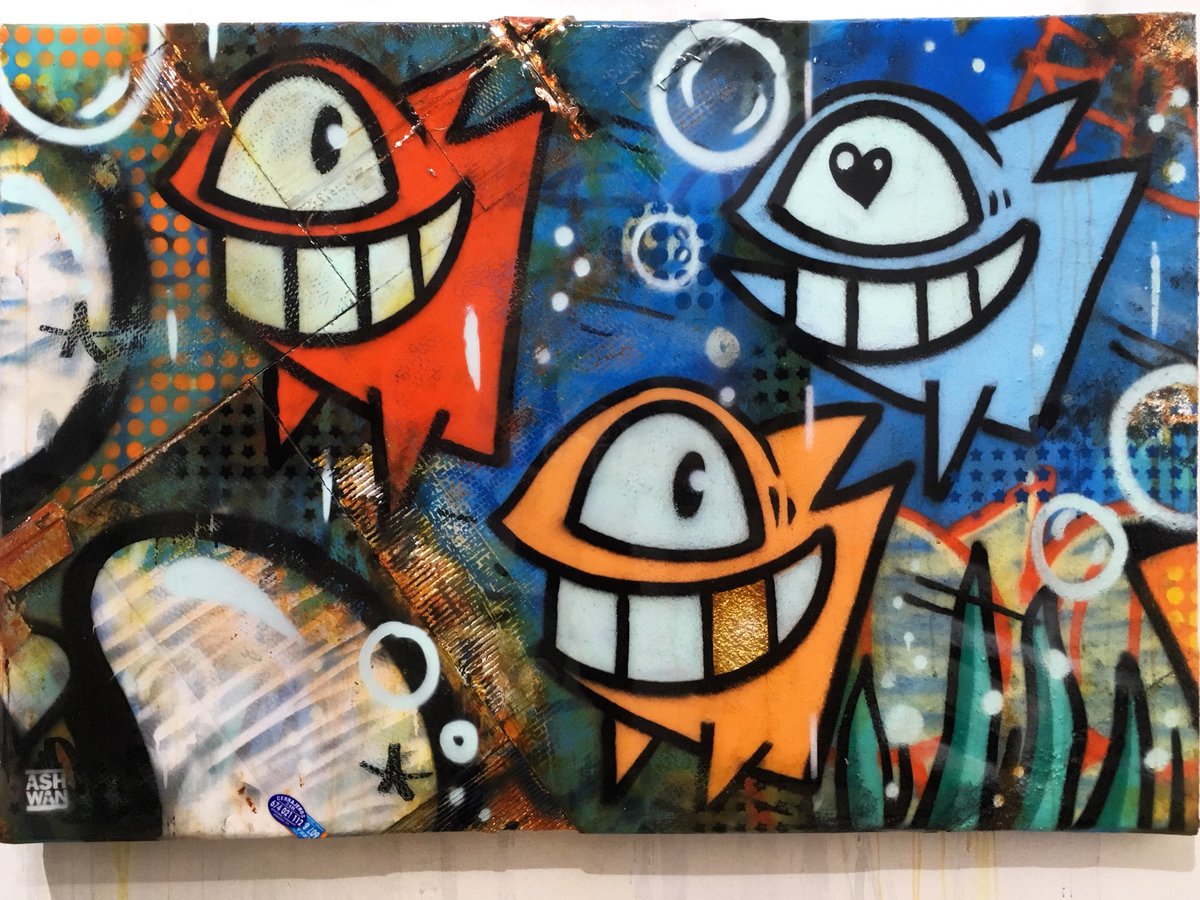 ashwanarts's tweet photo. #Ashwan @PezBarcelona #collaboration - available at #BaseElements #gallery in #Barcelona #art #arte #abstract #street #graffiti https://t.co/YkD0oNWAi0
