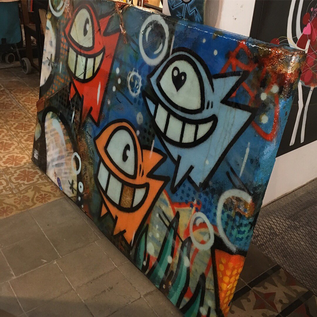 ashwanarts's tweet photo. #Ashwan @PezBarcelona #collaboration - available at #BaseElements #gallery in #Barcelona #art #arte #abstract #street #graffiti https://t.co/YkD0oNWAi0