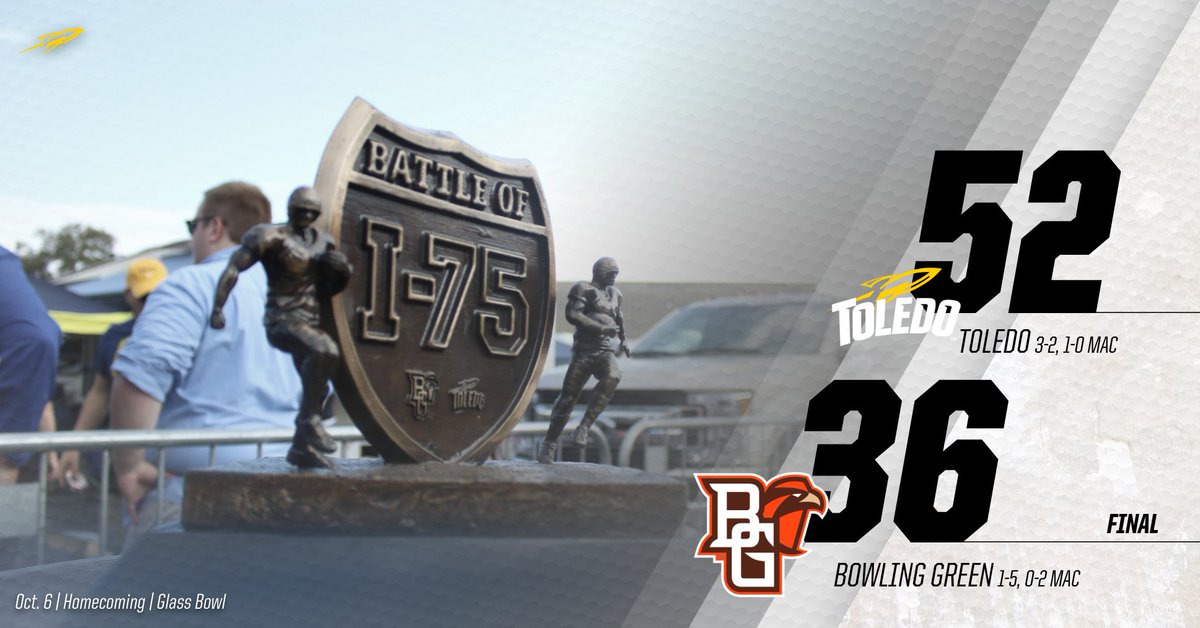ToledoFB's tweet photo. Trophy defended for nine years straight ✅ #ThisisToledo https://t.co/I93LoEY014