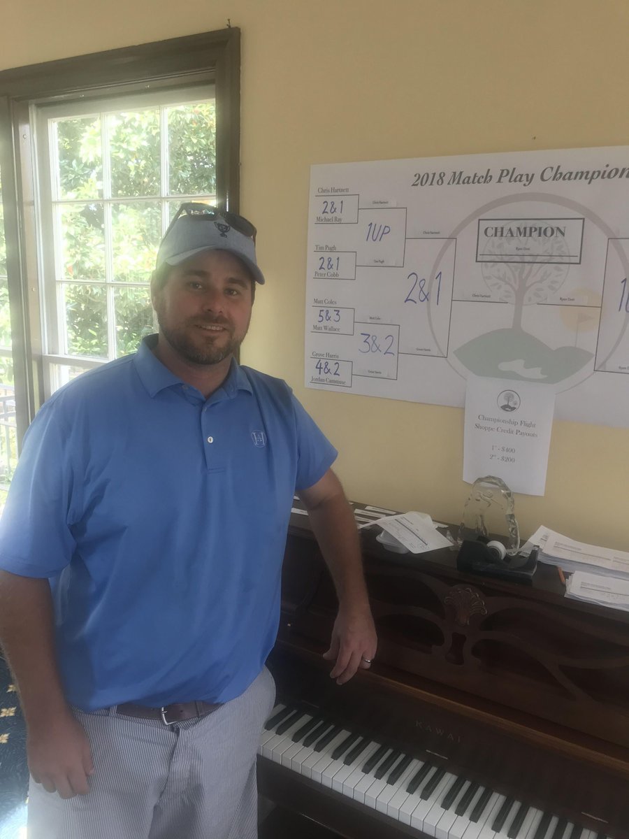 Congrats to our 2018 Club Champion, Ryan Dent, who won his Finals Match 6&amp;4!