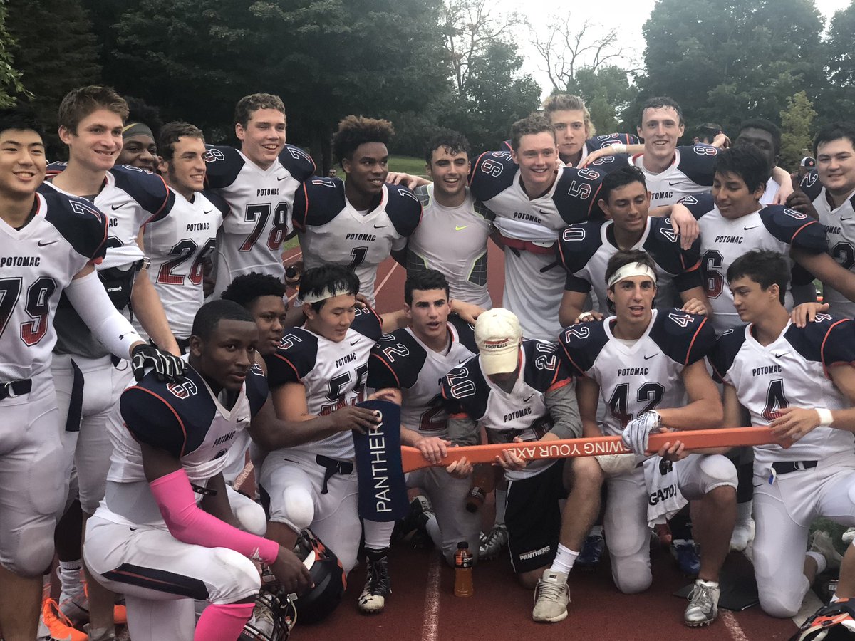 PotomacGridiron's tweet photo. Victory is sweet but overtime victory is sweeter! Potomac School 37 St. James 36 #swingyouraxe #potomacschoolfootball https://t.co/Otq2l2QX1j
