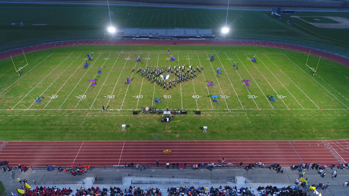 cedarcrestband's tweet photo. GREAT performance at the LebCo Marching Band Show! Their commitment to excellence is unwavering! Nailed it! #H2O #Excellence #H2Whoa #dronepic #ThatsHigh https://t.co/8L8Cz11AbA