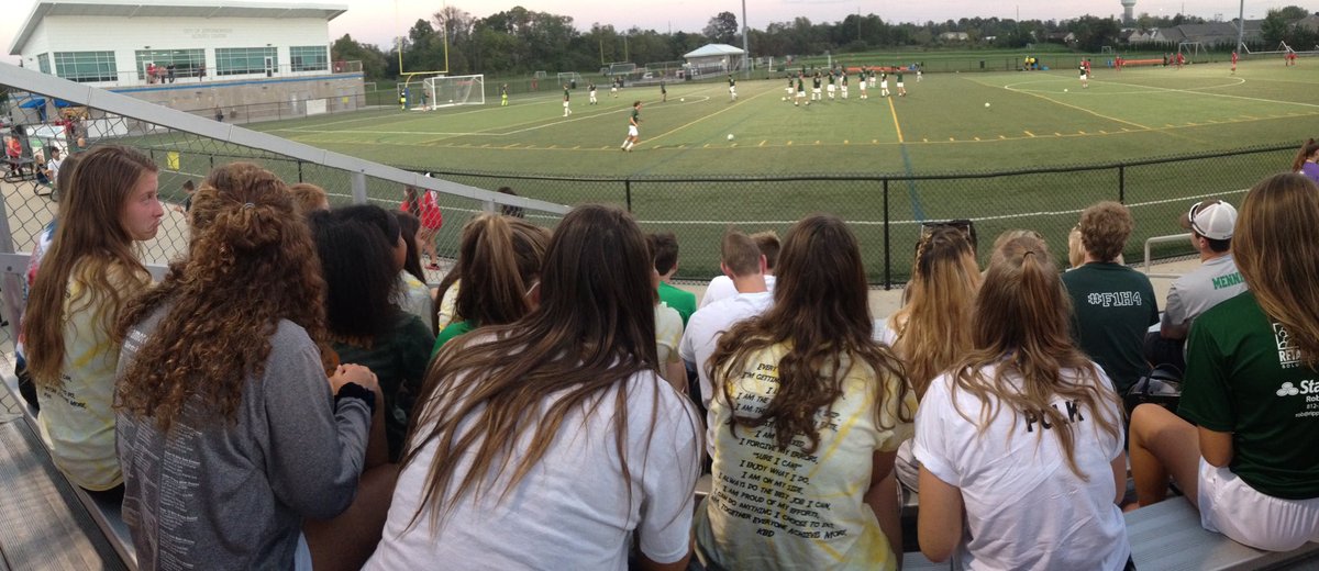 FC Girls Sectional Champs supporting the FC Boys. #GoGreen