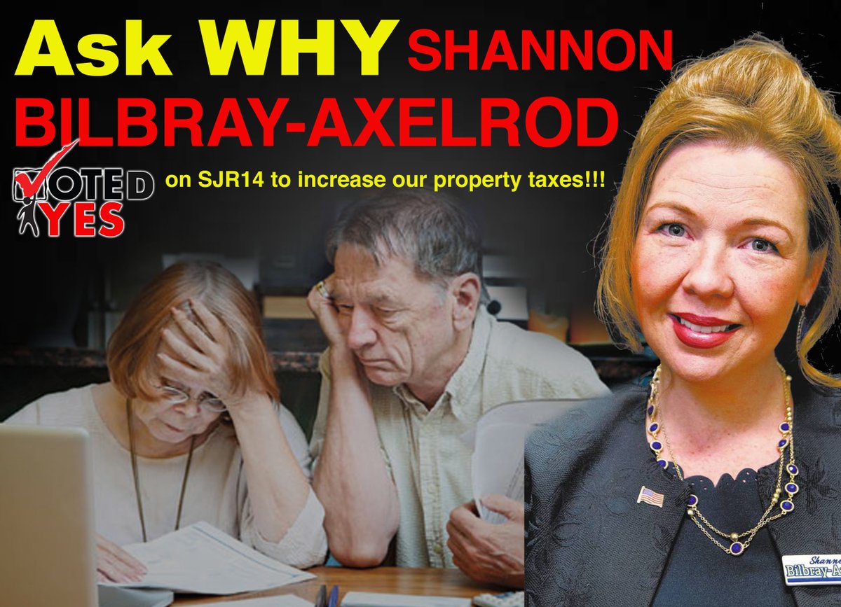 wesenfornevada's tweet photo. Shannon Bilbray voted for SJR14 which will hurt the hardworking families in Nevada. Under the amendment, properties would not be subject to certain caps on property tax increases which could result in more than doubling or tripling each time a home or business property is sold. https://t.co/QPGnUu5jbP