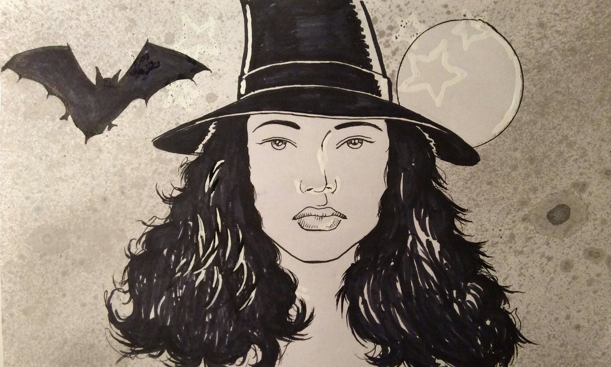 pashionhodges's tweet image. #selfie #notawitch #illustration