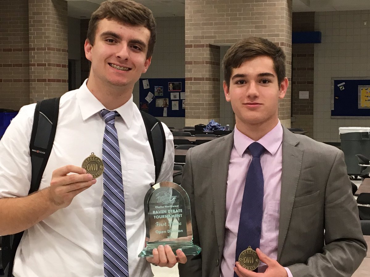 Dylan Hendrix and Jacob Stubler are the KDC Varsity champions at Olathe Northwest!