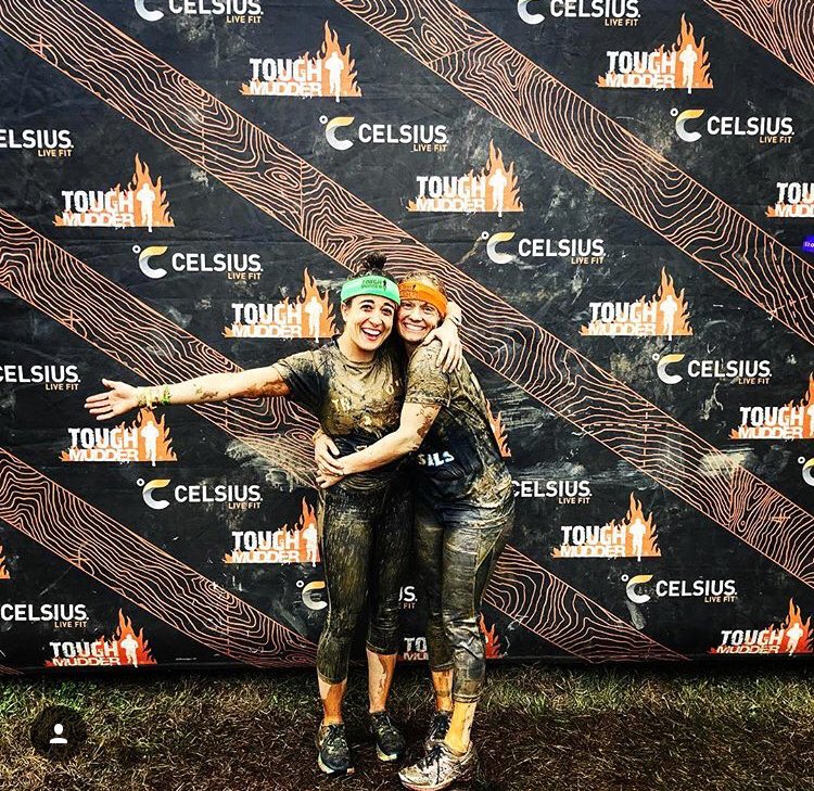 iatgdhshs's tweet photo. The girl on the left is my cousin. Since being diagnosed with MS she ran a half marathon, went to trapeze school, jumped out of an airplane and today, completed a 10 mile tough mudder. She is #thatgirl and no doubt, my #shero 💜 This is the stock I come from! #sheisthatgirl https://t.co/bkbY9FzePf
