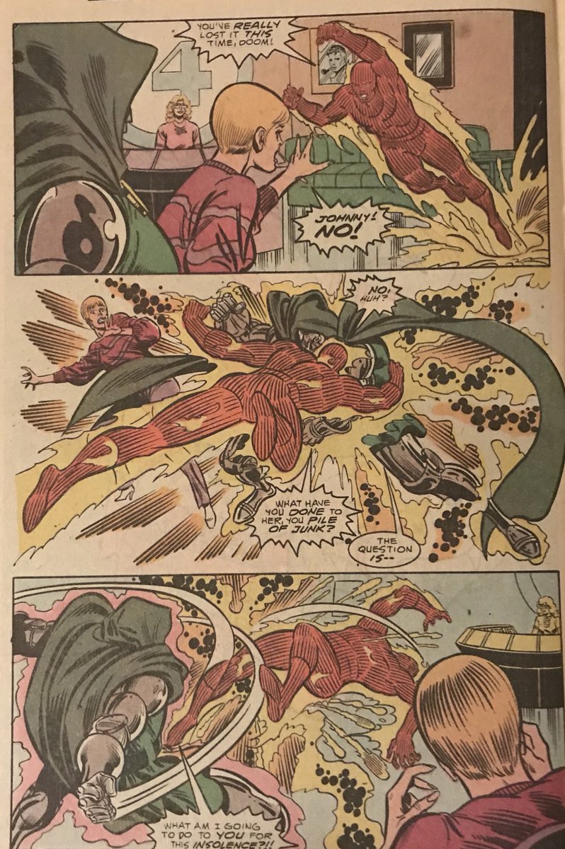 ManFirestorm's tweet photo. I’m rapidly coming to the opinion that Pollard - Sinnot Human Torch is peak Human Torch. Fantastic Four 318, Englehart, Pollard, Sinnot and Roussos (cover by Frenz)
#KeithPollard
#JoeSinnot
#HumanTorch https://t.co/WcOxPMRYne