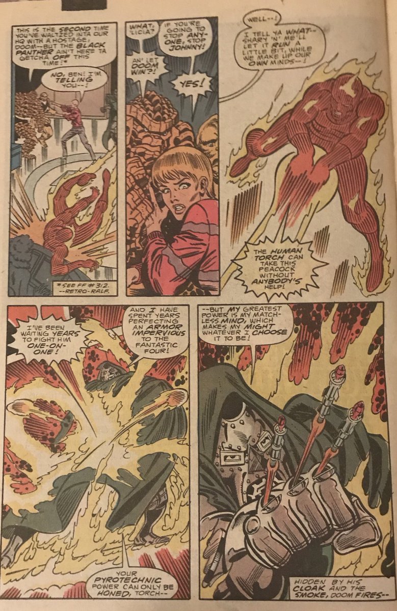ManFirestorm's tweet photo. I’m rapidly coming to the opinion that Pollard - Sinnot Human Torch is peak Human Torch. Fantastic Four 318, Englehart, Pollard, Sinnot and Roussos (cover by Frenz)
#KeithPollard
#JoeSinnot
#HumanTorch https://t.co/WcOxPMRYne