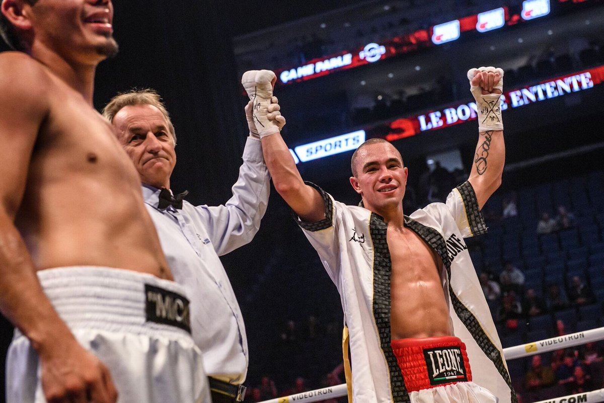 BoxRec_Canada's tweet photo. Winners so far tonight #KeanCarman #ButlerBalmir (photo credit @EOTMVD/@Vincent_Ethier) #boxing https://t.co/wkvCaknByk