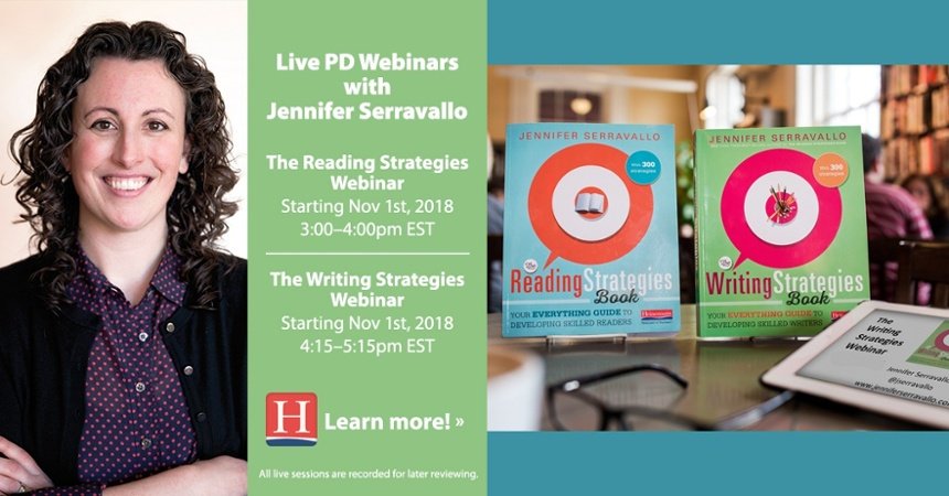 Get ready for not one but TWO webinar series with <a href="/jserravallo/">Jennifer Serravallo</a>.
Choose one..or do both!
hubs.ly/H0f1T2C0