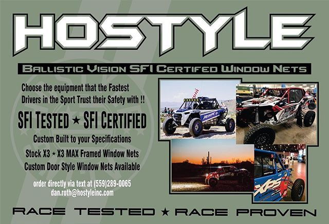 utvsportsmag's tweet photo. Want the very best nets that the fastest drivers in the sport trust their safety with? No other choice but @hostyleinc ballistic vision SFI verified window nets! #safetyfirst #safety #madeinusa #hostyle #utvsportsmag https://t.co/k8Siwtodns https://t.co/AOig2LGf2P