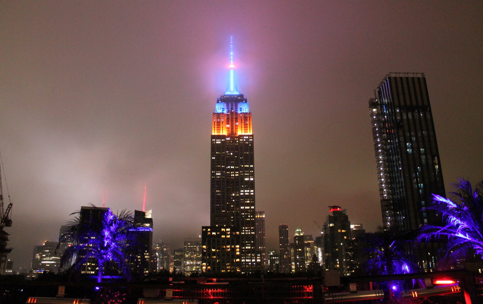 Empire State Building Lit Up For Isle’s Home Opener