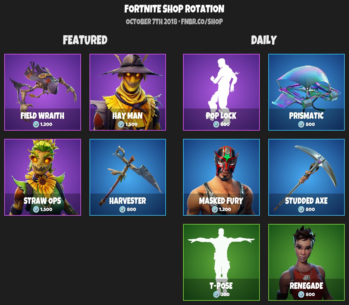 Fortnite Item Shop October 7 2018 Fortnite 500 V Bucks Free Fortnite 500 V Bucks Free