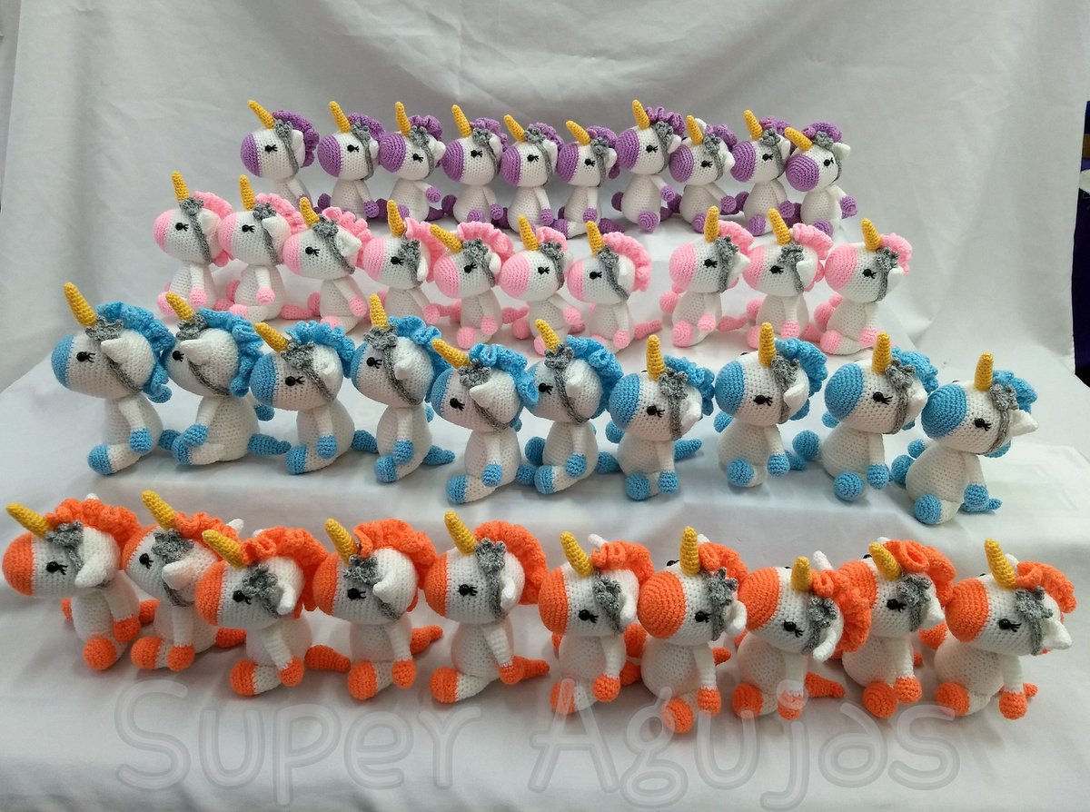 SuperAgujas's tweet photo. Otro trabajito terminado 😍😍

#superagujas #pedido #unicorn #amigurumi #amigurumis #handmade #muñecos #souvenir #unicornios #UNICORNIO https://t.co/WViAA9MQwZ