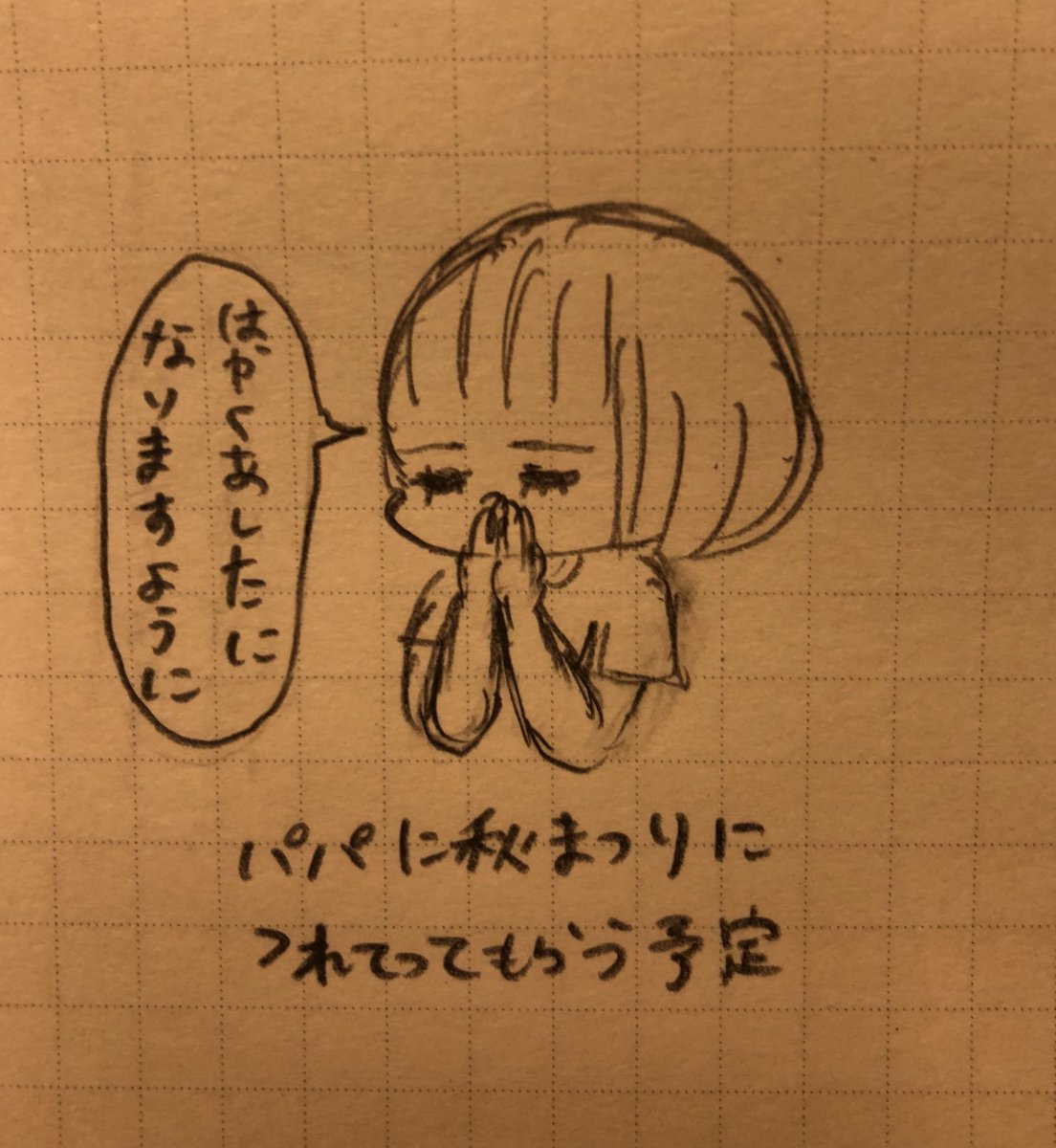 次の日楽しみなことがあるといつも言うやつ 