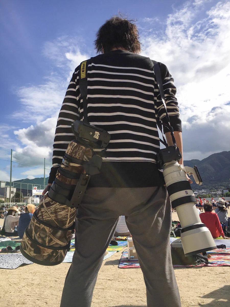 運動会で娘を可愛いく撮りたい！！そんな父のカメラがガチすぎてビビるww