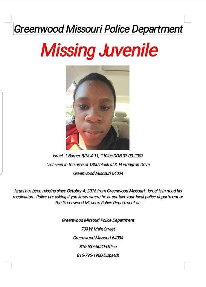 Greenwood, MO needs your help to locate a missing teen.
