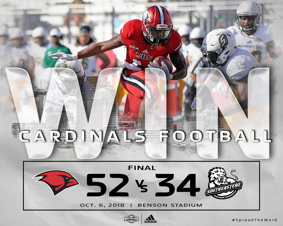 UIWFootball's tweet image. CARDINALS WIN!! #SpreadTheWord 👌