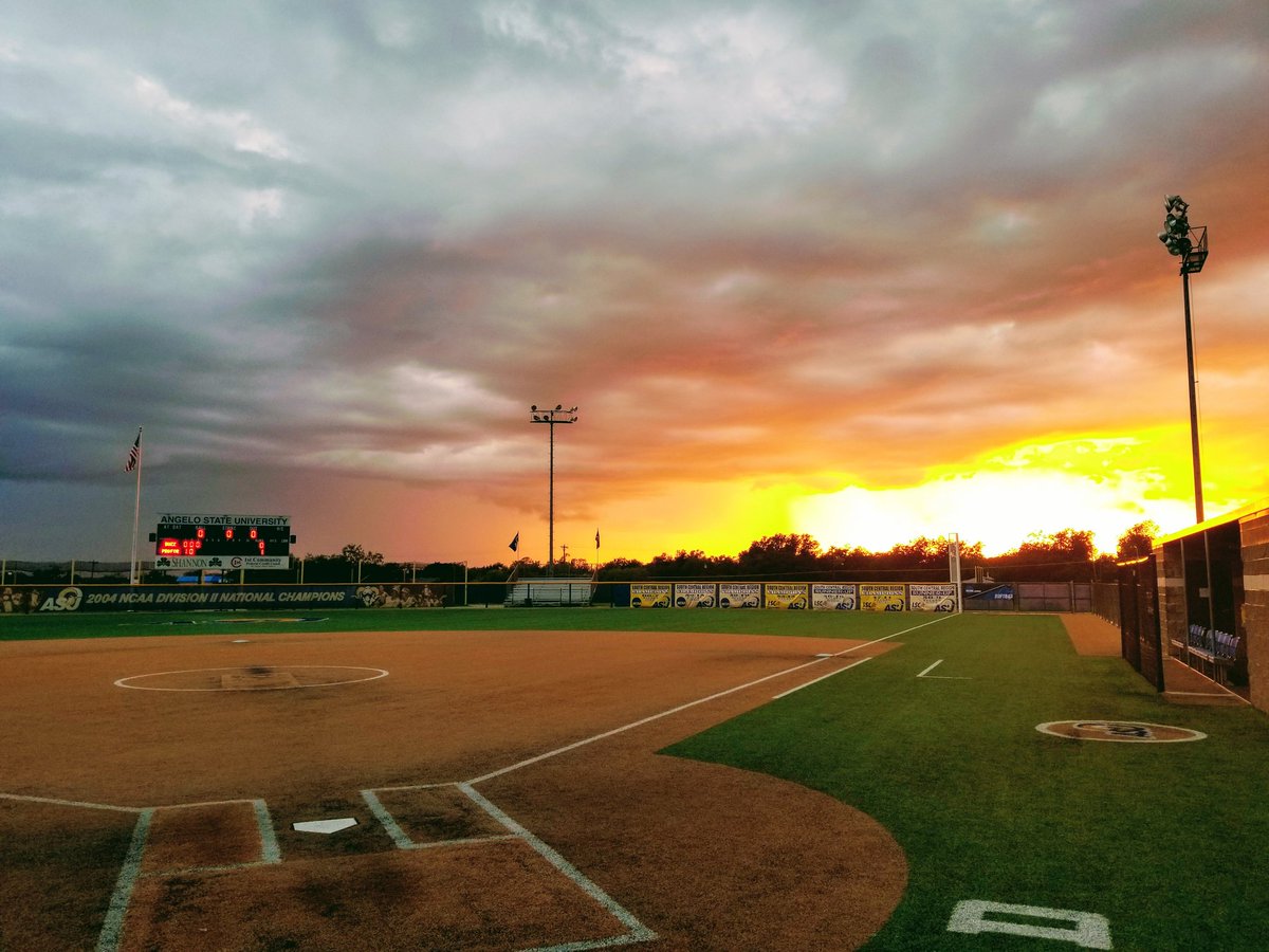 Sunset through the storm at Mayer Stadium!! #Godisgood #home #ramfam