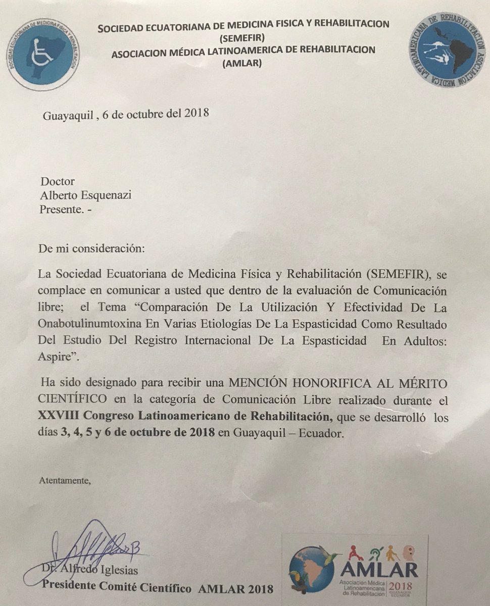 dre_mossrehab's tweet photo. Nice surprise received during the closing ceremony of AMLAR in recognition of our scientific presentation. Thanks to the organizers for a terrific educational event with great social interaction. #AMLAR, @MossRehab https://t.co/s7SqeJ57c3