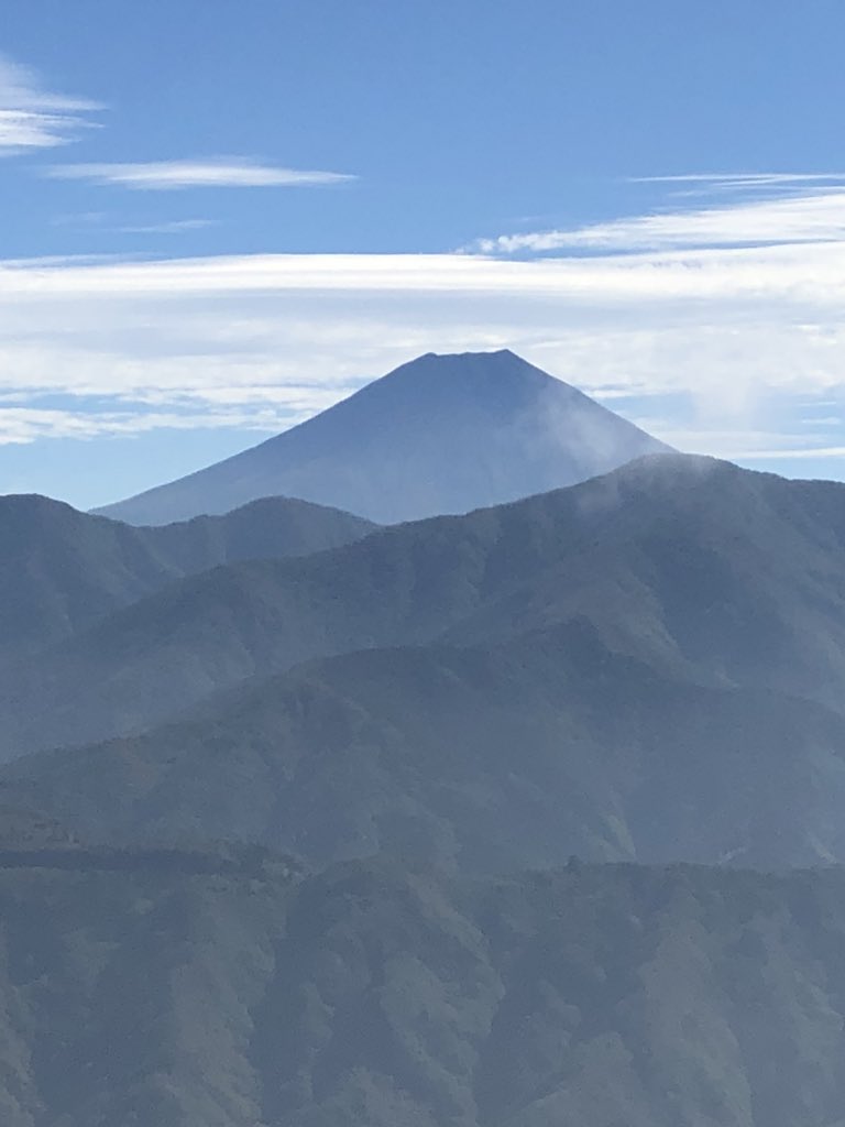 今年は何年かぶりに富士山が見えた