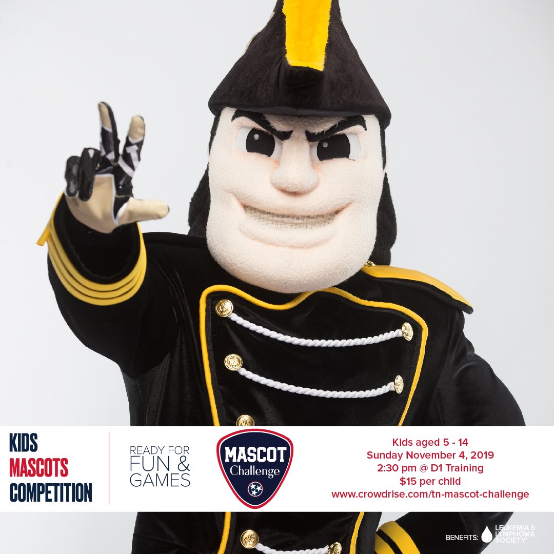ChristinaMRyan_'s tweet photo. .@vucommodores excited to have #MrCommodore joining @SoundsBooster @Gnash00 and @Titans_TRac for the #LLSMascotChallenge Sunday November 4! Have you registered your kids? https://t.co/UJVXSuBBzl #AnchorDown #smashville #TitanUp @LLSTennessee https://t.co/tH5PKhI0kB