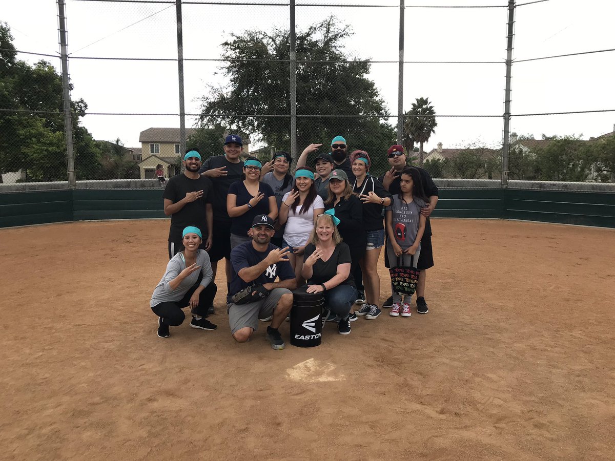 KenAhlrich's tweet photo. D3 vs. D2 Softball game for Easterseals!! Had a blast! #EasterSeals #D6403 #AmazingTeam @MaureenCormier2 @CVSDeep https://t.co/zQdsu0CmOT