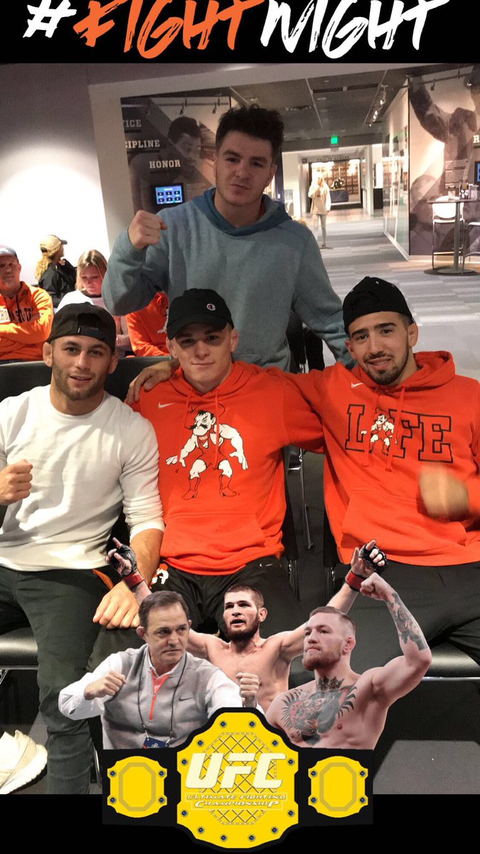 JohnSmithOKST's tweet photo. #UFC229 watch party. Who do you have winning tonight? #teamsmith https://t.co/qkWvDGCqKJ