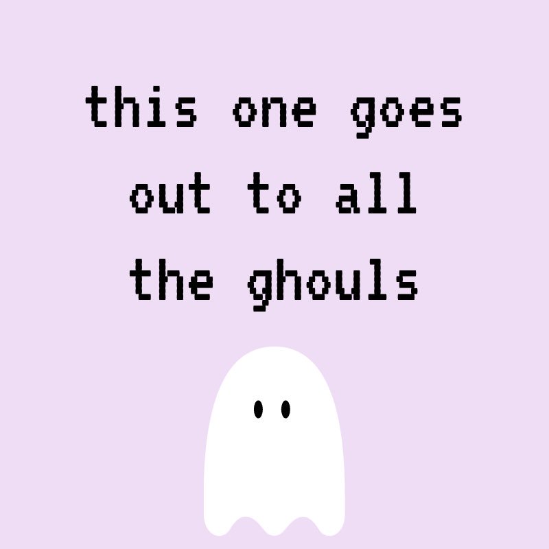 MagicalB1tch's tweet photo. Finished “this one goes out to all the ghouls” for #RainbowJam 

a game about lgbtqia+ ghouls and spirits having a fall bash 

🌲 walk in the woods

📕 read sappho

🍵 have tea

🎤 wail 

👋 meet new friends 
 https://t.co/QShirBLonu https://t.co/zZYtLVOi3R