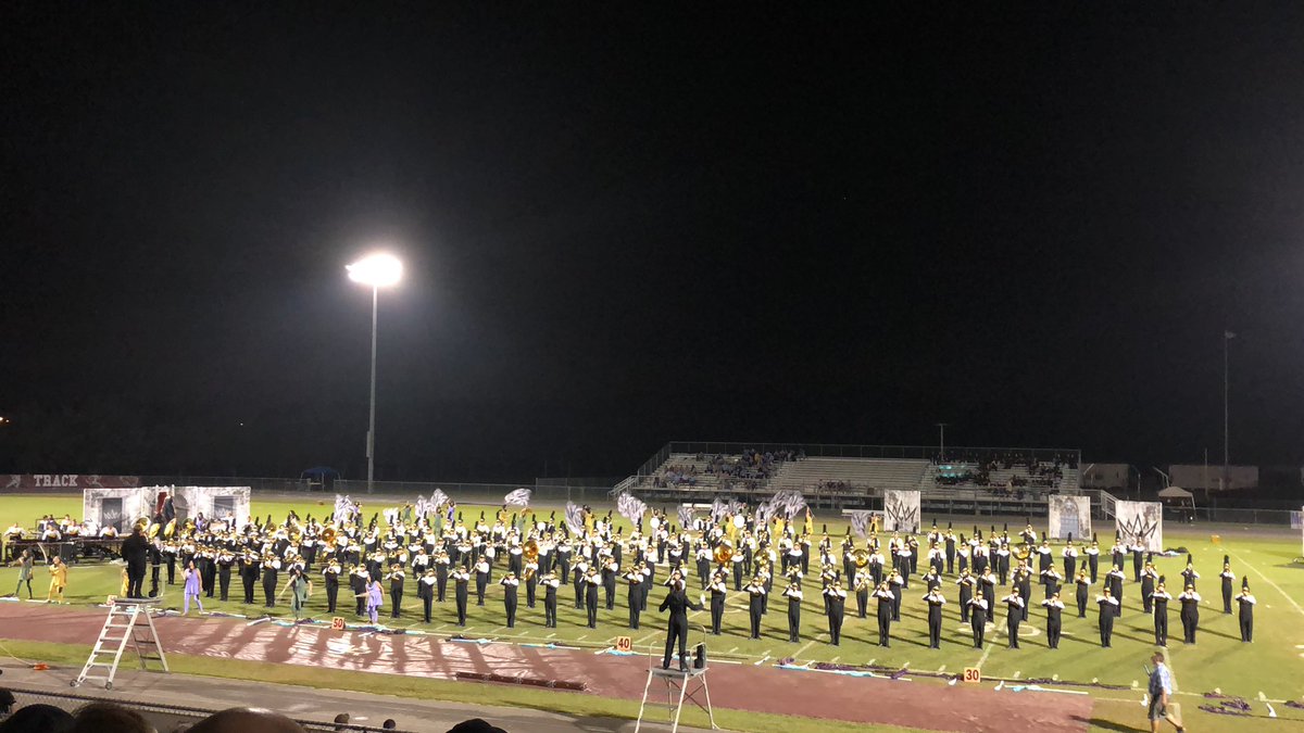JWMHS_cortier's tweet photo. We knew it in our hearts, but tonight our @JWMHS Marching Mustangs showed that they are GRAND CHAMPIONS at the WiregrassRanch Music Festival!!!! #BuiltForPerforming #OffWithHerHead #BringingHomeTheHardware https://t.co/8pf9yUFn06