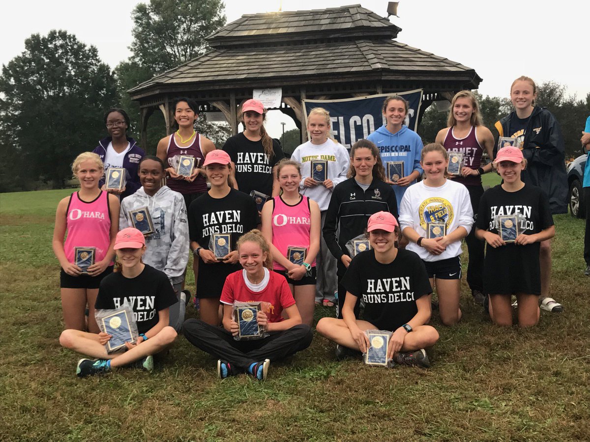 PenncrestXC's tweet photo. Freshman Sophie Cohen was 2nd overall, and the best finisher for a PHS girl since 2009 (Grace Chang, 2nd)!  Junior Liz Egan (not pictured) also won a plaque placing 13th, moving up from 17th last year! https://t.co/8iC600SS5m