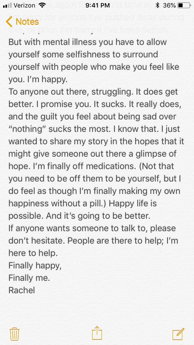 racheltatertots's tweet photo. Depression doesn’t ever really go away, I know that. But it does fall asleep with the right care. 💕 https://t.co/vYkZtrxonZ