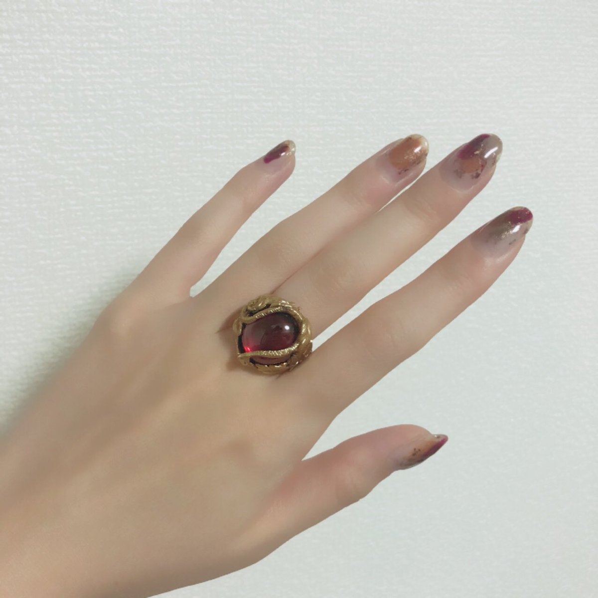 送料無料】 THE APPLE - ANTIQUE GOLD HYDE リング asakusa.sub.jp