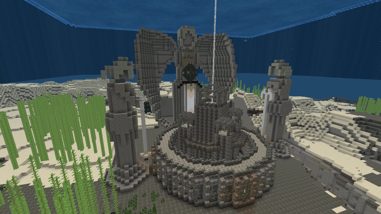 Ein Falke No Twitter 水眠の三女神 使用テクスチャ コンクエスト 使用mod Transparent Water Pack つるつる水中建築 Minecraft マイクラ建築 T Co Rl036t6q8h Twitter