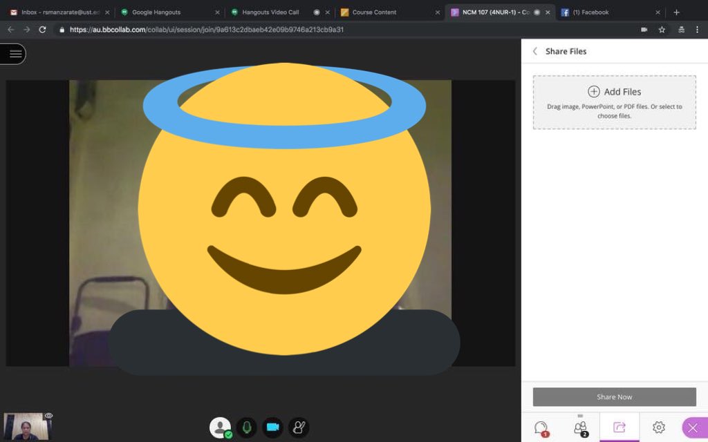 USTNur_Edtech's tweet photo. Need to talk to your profs? Use your Blackboard! Just log in to your #USTcloudcampus and join them in class via online Bb Collab! 😊
📎attach &amp;📝edit files together! 
Happy Collaborating! 😁 https://t.co/oqWsyXMRcx