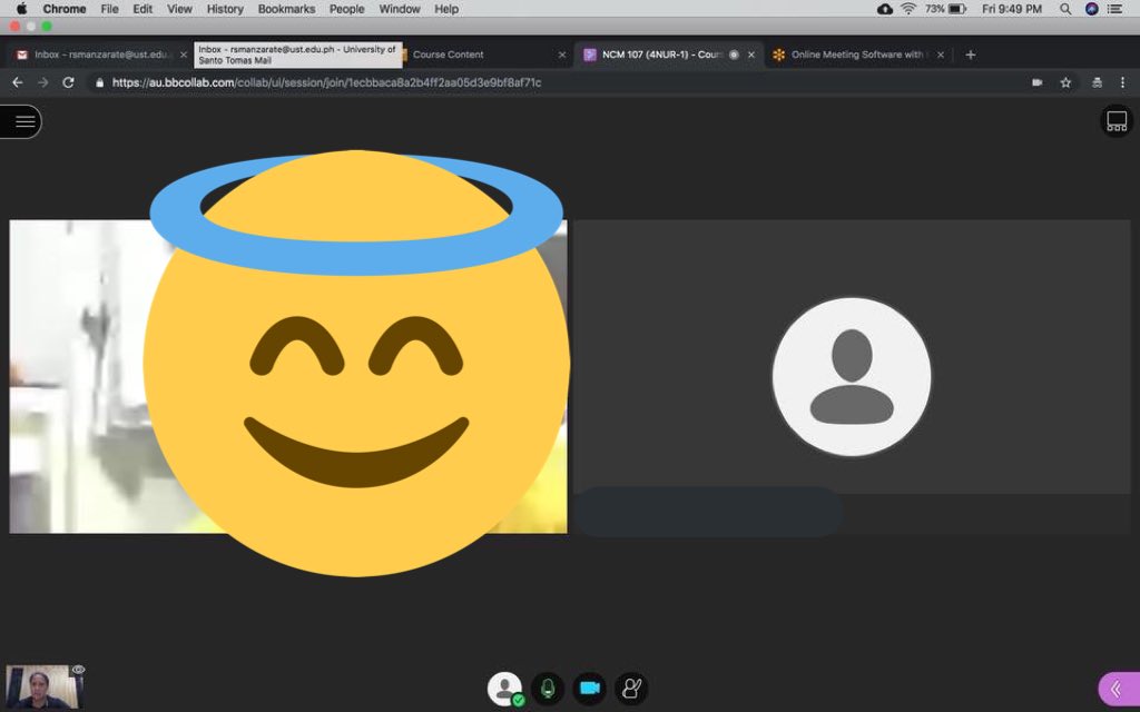 USTNur_Edtech's tweet photo. Need to talk to your profs? Use your Blackboard! Just log in to your #USTcloudcampus and join them in class via online Bb Collab! 😊
📎attach &amp;📝edit files together! 
Happy Collaborating! 😁 https://t.co/oqWsyXMRcx